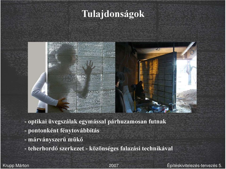 fénytovábbítás - márványszerű műkő -