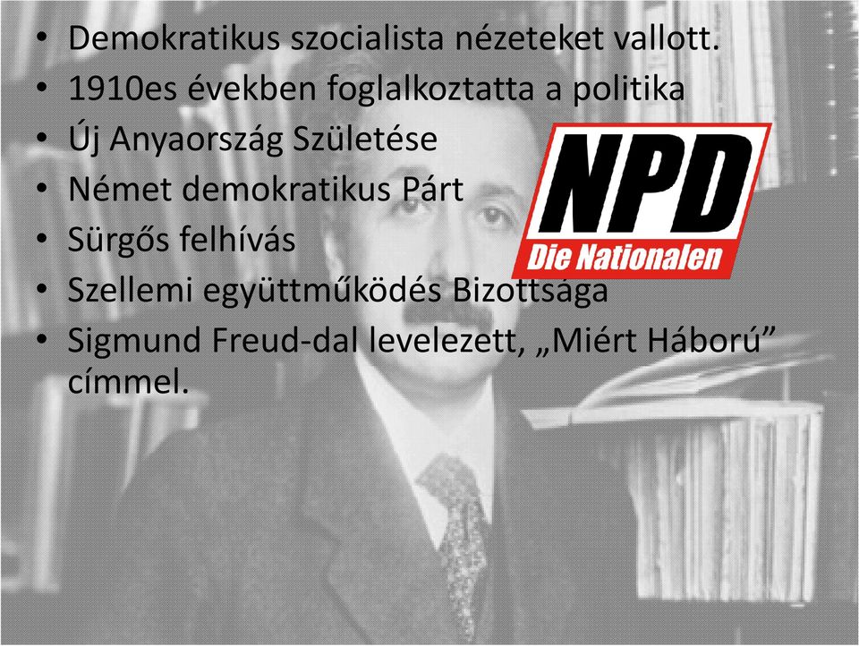 Születése Német demokratikus Párt Sürgős felhívás Szellemi