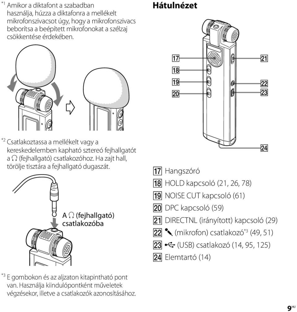 Ha zajt hall, törölje tisztára a fejhallgató dugaszát.