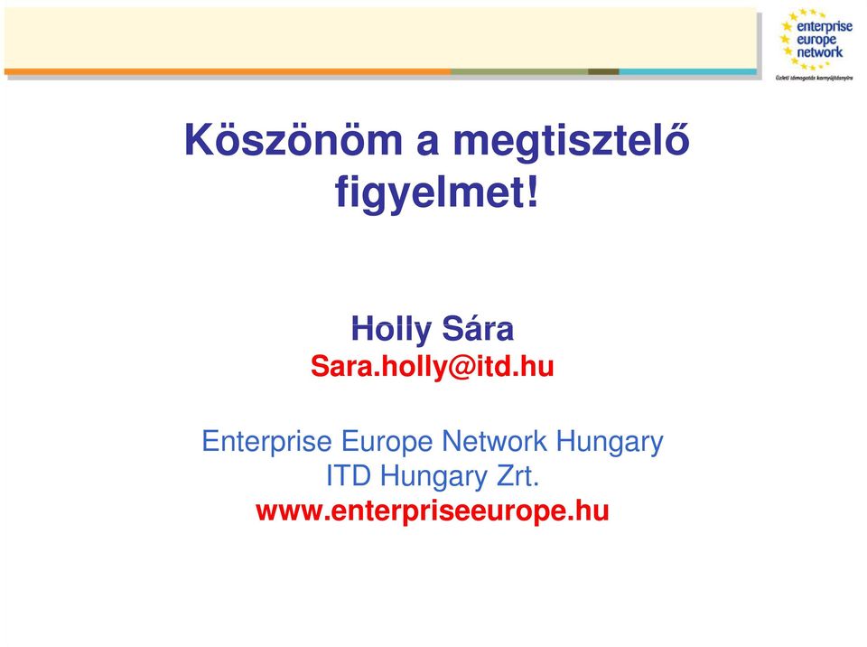 hu Enterprise Europe Network