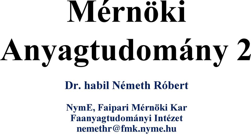 Faipari Mérnöki Kar