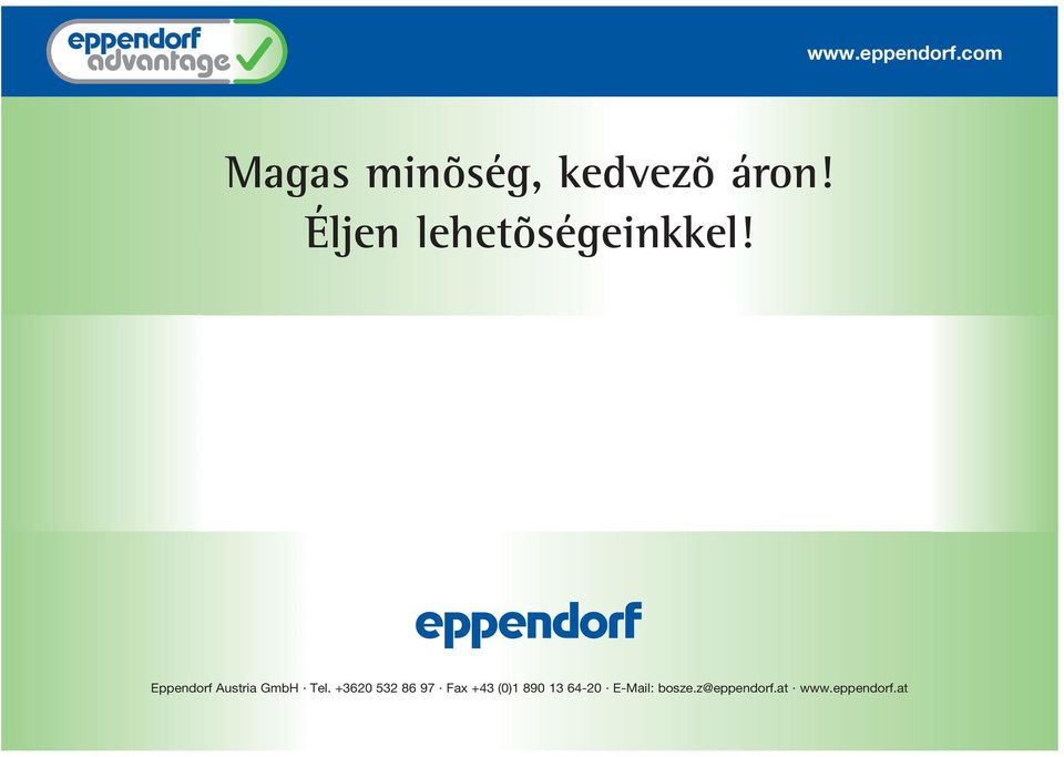 Eppendorf Austria GmbH Tel.