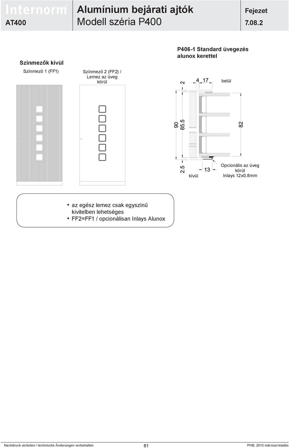 az üveg körül Inlays 12x0,8mm az egész lemez csak egyszínű