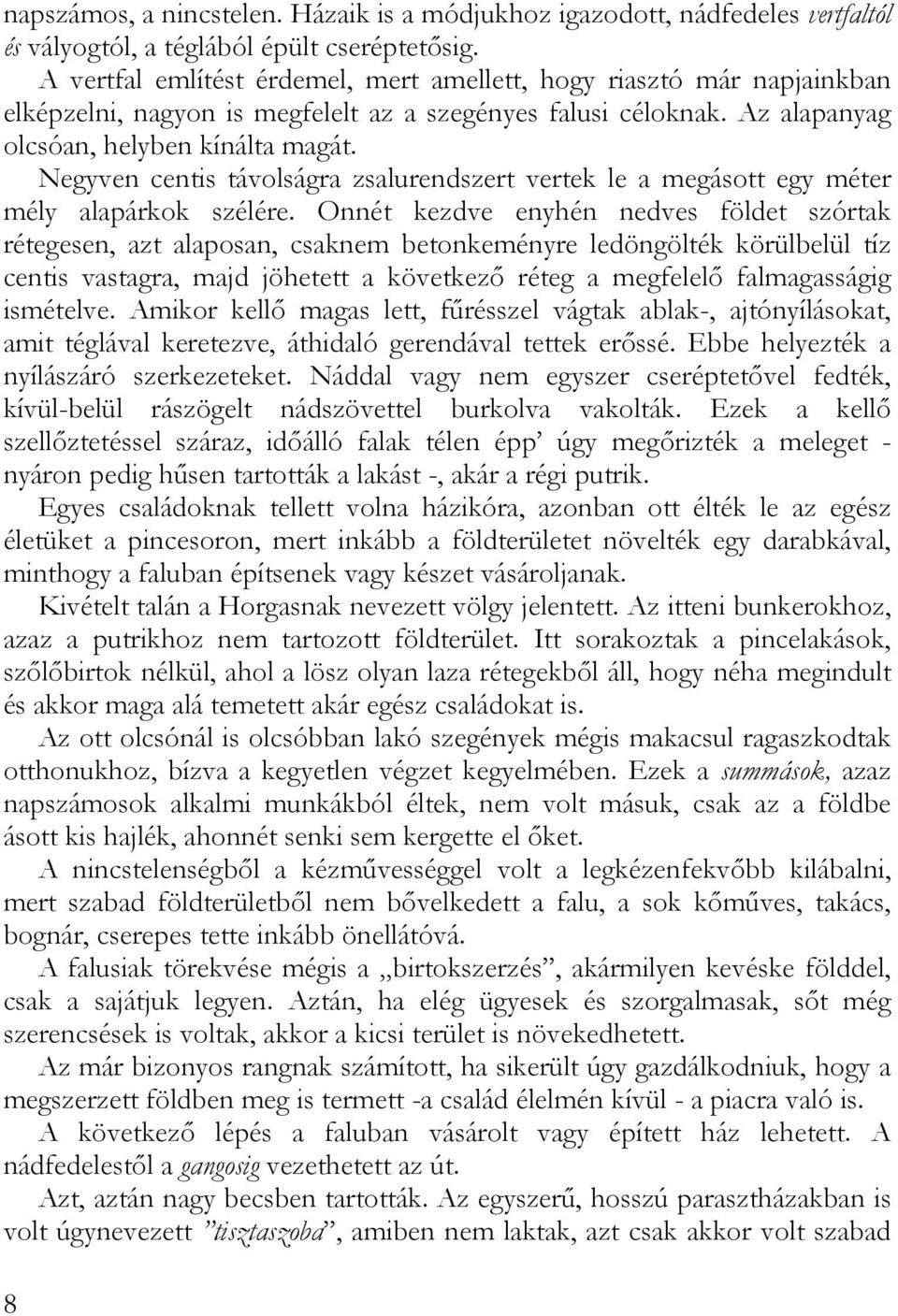 Negyven centis távolságra zsalurendszert vertek le a megásott egy méter mély alapárkok szélére.