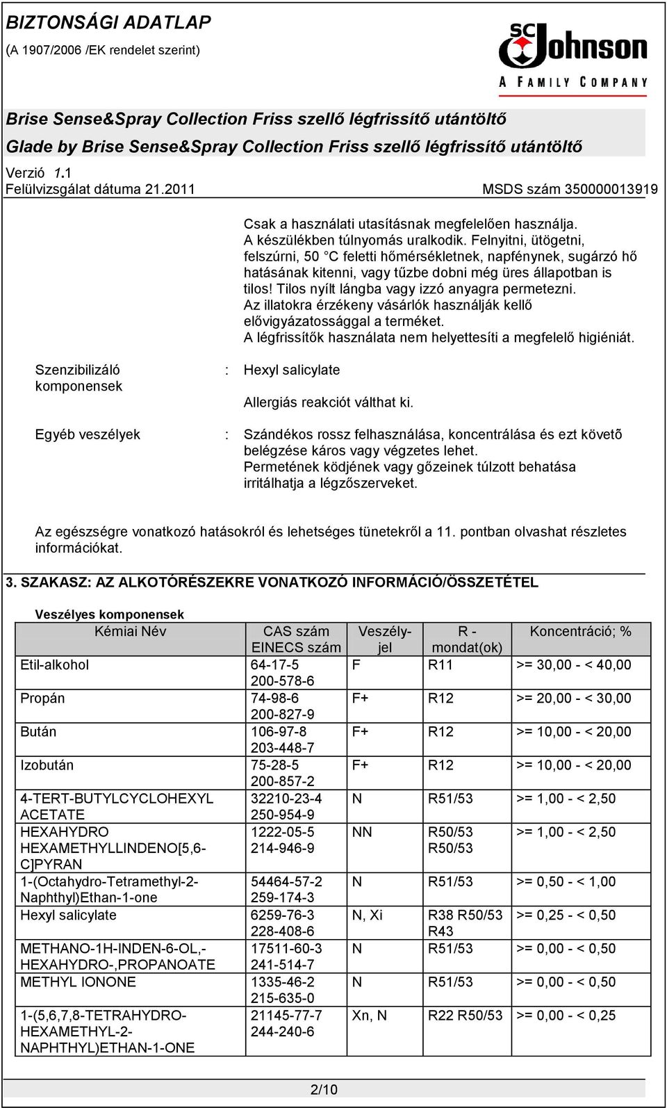 Az illatokra érzékeny vásárlók használják kellő elővigyázatossággal a terméket. A légfrissítők használata nem helyettesíti a megfelelő higiéniát.