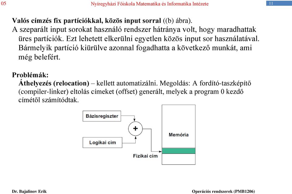 Ezt lehetett elkerülni egyetlen közös input sor használatával.