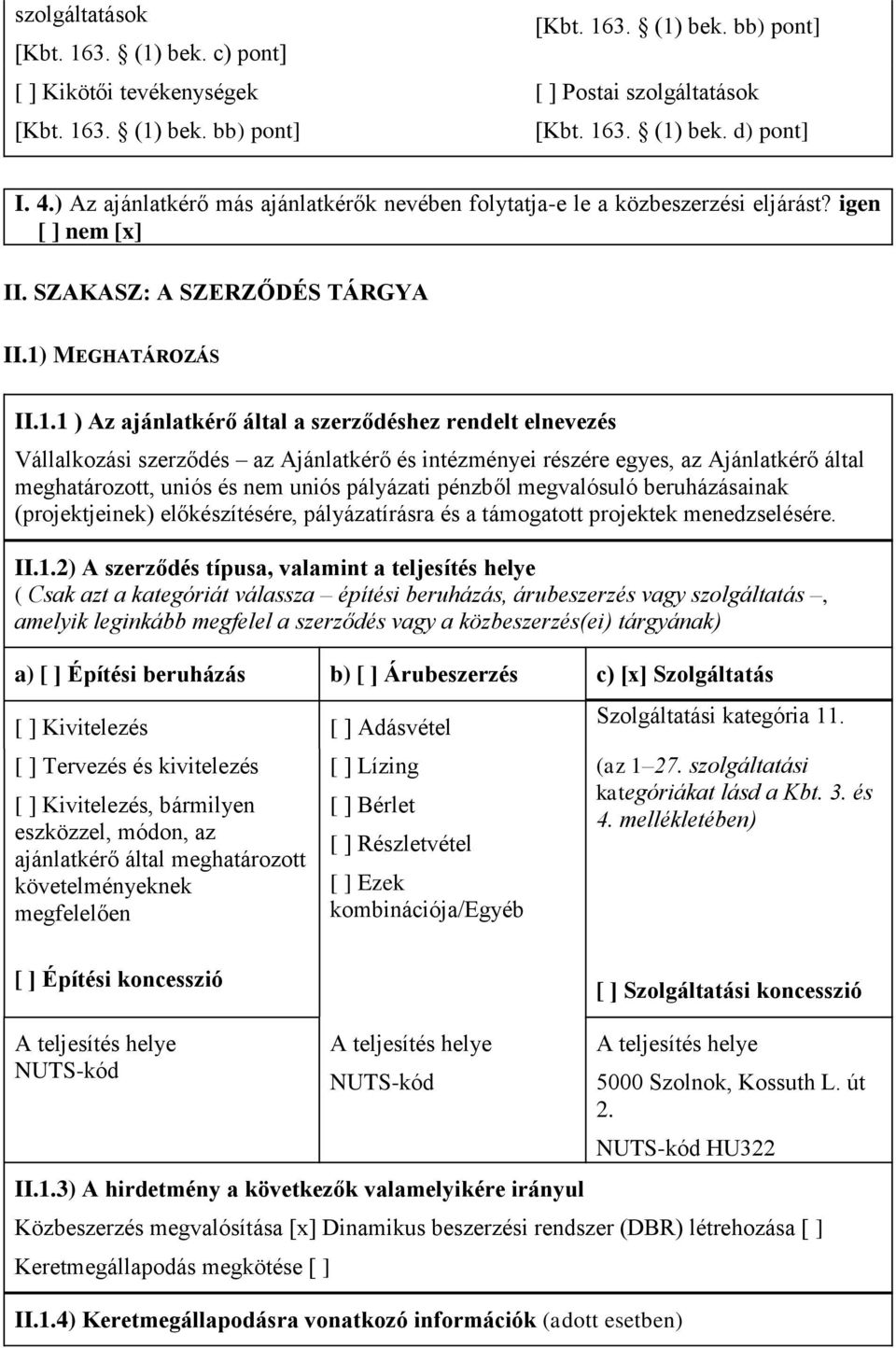 MEGHATÁROZÁS II.1.