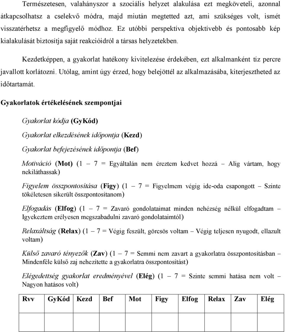 Kezdetképpen, a gyakorlat hatékony kivitelezése érdekében, ezt alkalmanként tíz percre javallott korlátozni. Utólag, amint úgy érzed, hogy belejöttél az alkalmazásába, kiterjesztheted az időtartamát.