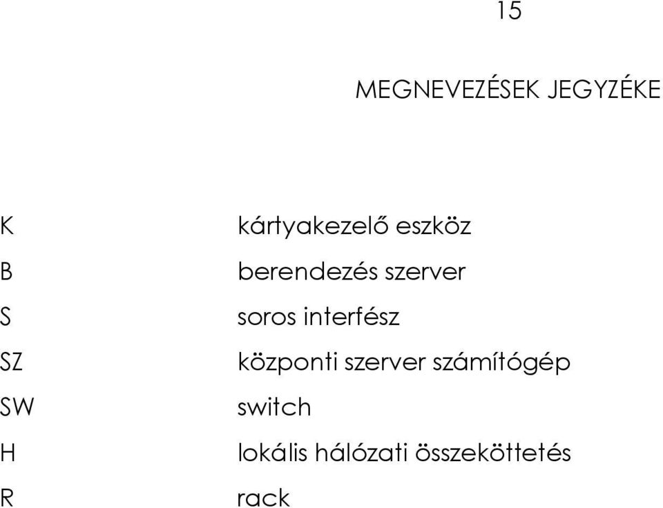 soros interfész központi szerver