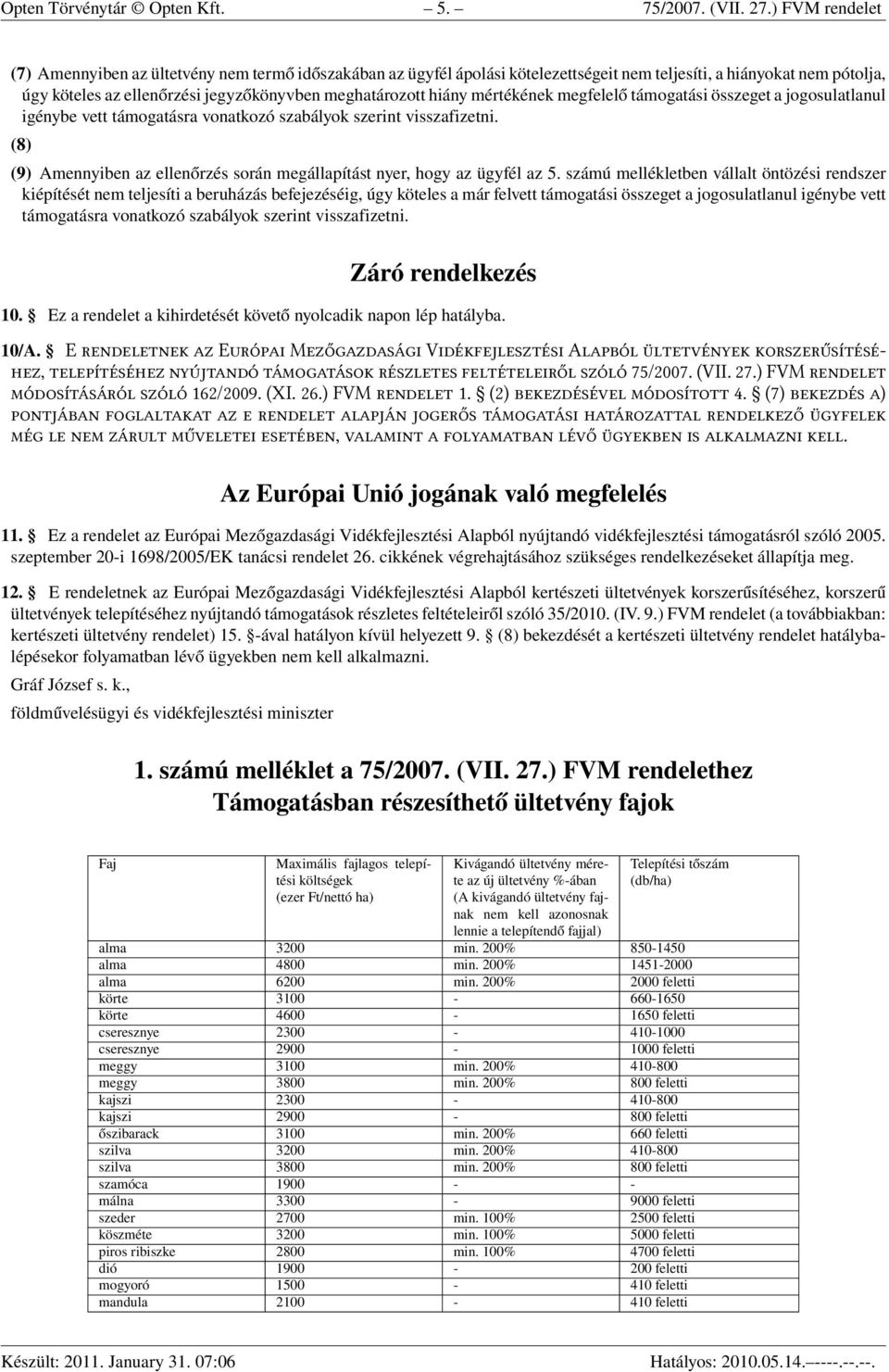 hiány mértékének megfelelő támogatási összeget a jogosulatlanul igénybe vett támogatásra vonatkozó szabályok szerint visszafizetni.