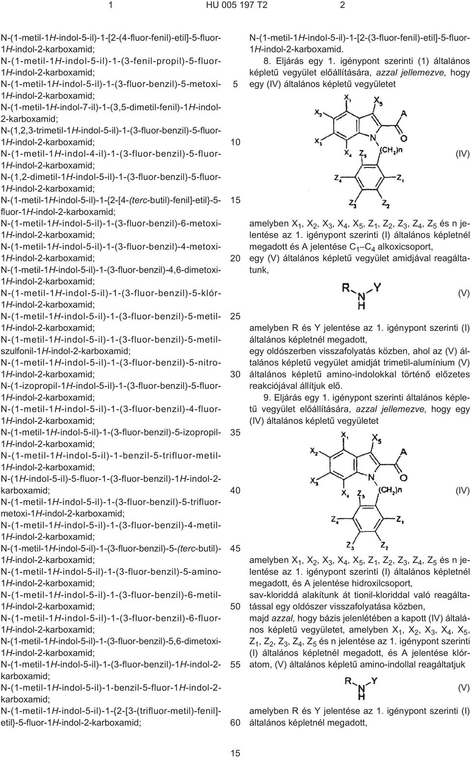 N¹(1,2-dimetil-1H¹indol-¹il)-1-(3¹fluor-benzil)--fluor- N¹(1¹metil-1H¹indol-¹il)-1-{2¹[4¹(terc-butil)-fenil]-etil}-- fluor- N¹(1¹metil-1H¹indol-¹il)-1-(3¹fluor-benzil)-6-metoxi-