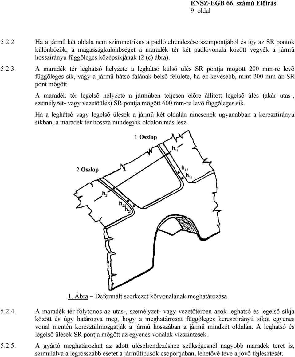 függõleges középsíkjának (2 (c) ábra). 5.2.3.