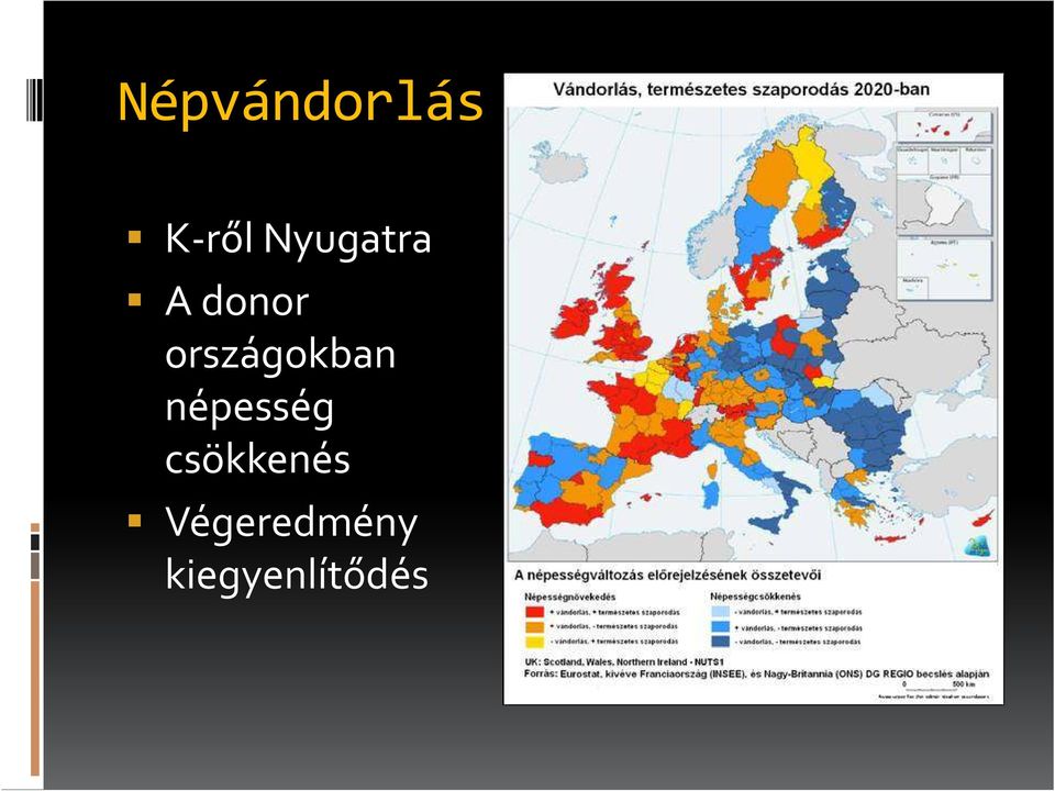 országokban népesség