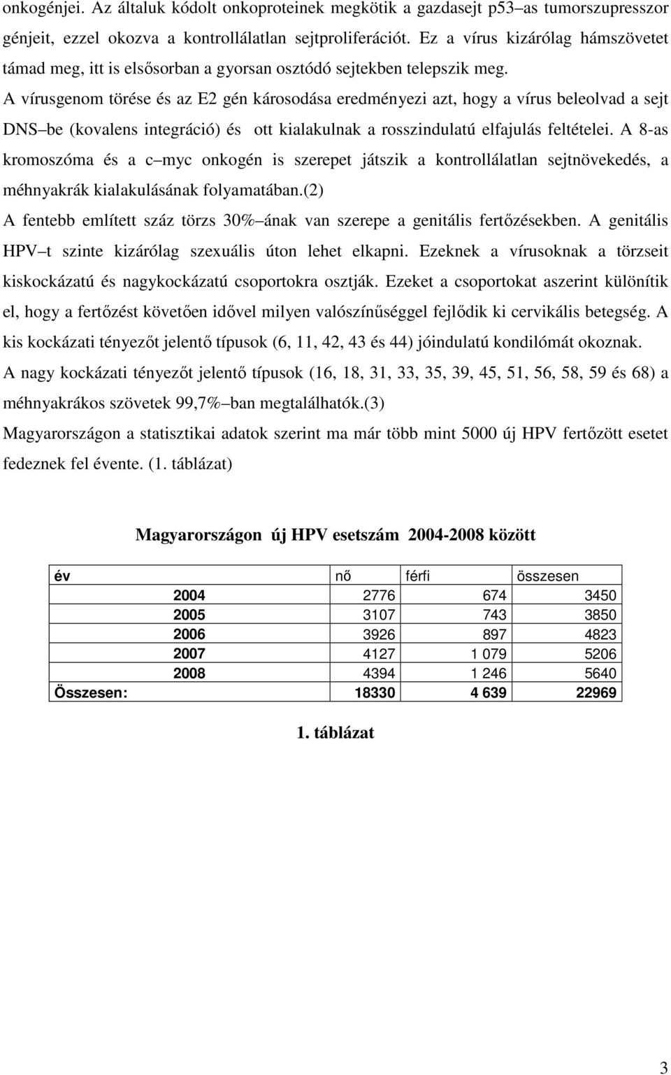 A vírusgenom törése és az E2 gén károsodása eredményezi azt, hogy a vírus beleolvad a sejt DNS be (kovalens integráció) és ott kialakulnak a rosszindulatú elfajulás feltételei.