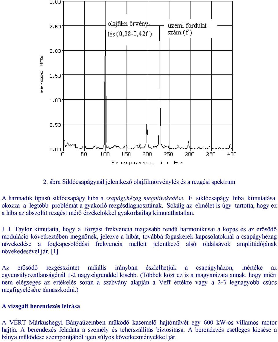 Sokáig az elmélet is úgy tartotta, hogy ez a hiba az abszolút rezgést mérő érzékelokkel gyakorlatilag kimutathatatlan. J. I.