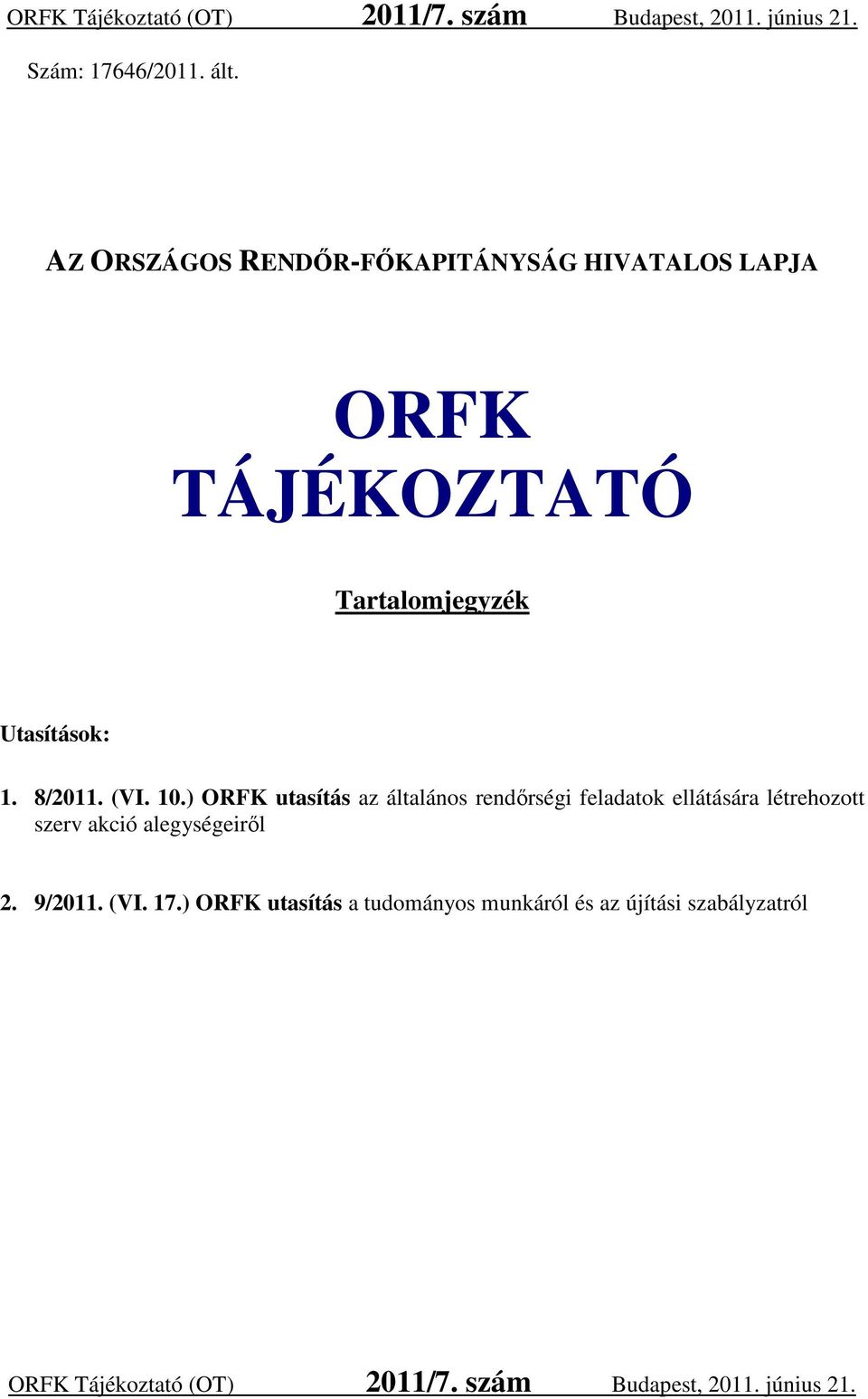 8/2011. (VI. 10.