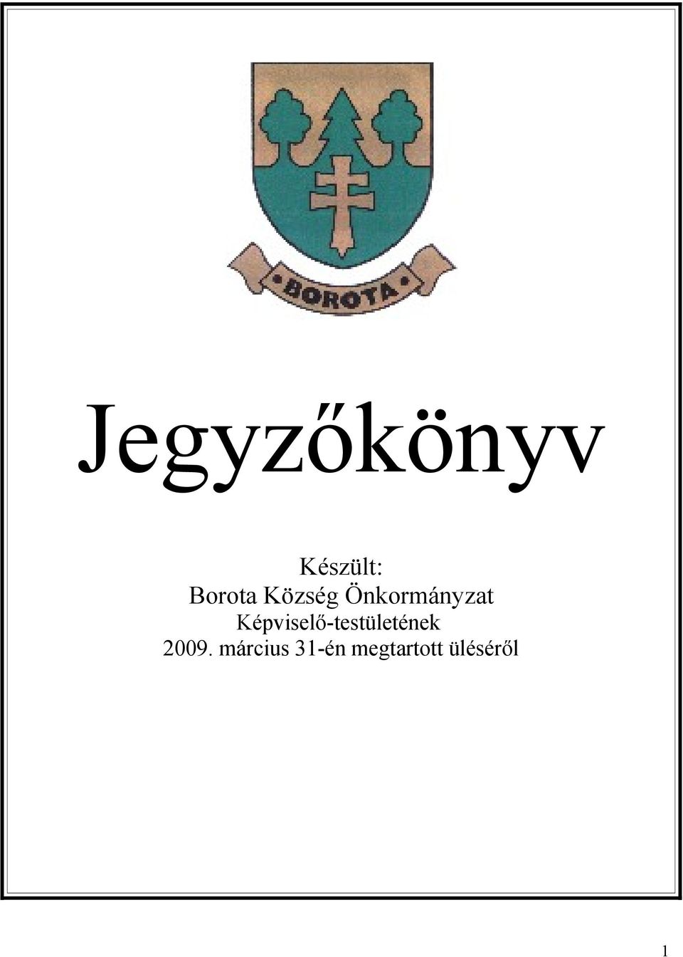 Képviselő-testületének 2009.