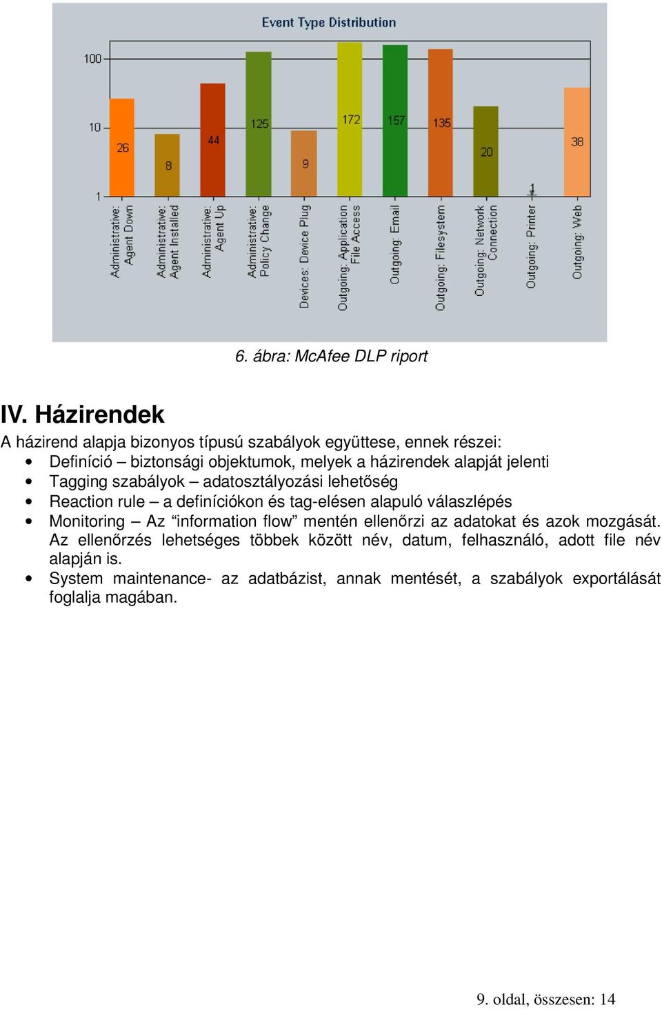 jelenti Tagging szabályok adatosztályozási lehetőség Reaction rule a definíciókon és tag-elésen alapuló válaszlépés Monitoring Az information