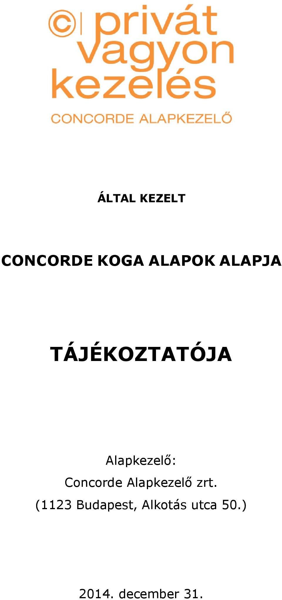 Concorde Alapkezelő zrt.