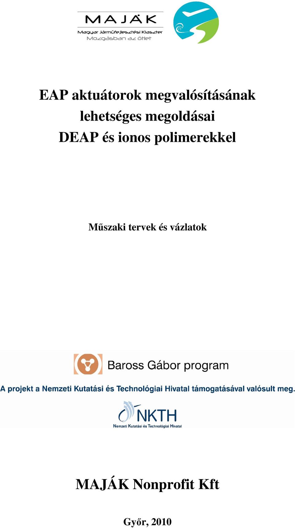ionos polimerekkel Mőszaki tervek