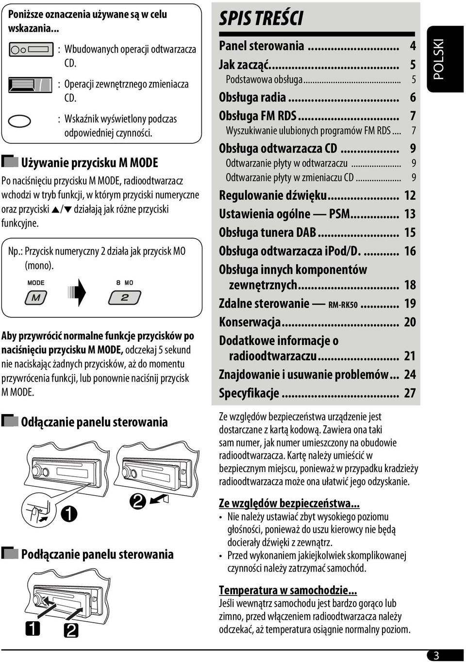 : Przycisk numeryczny 2 działa jak przycisk MO (mono).