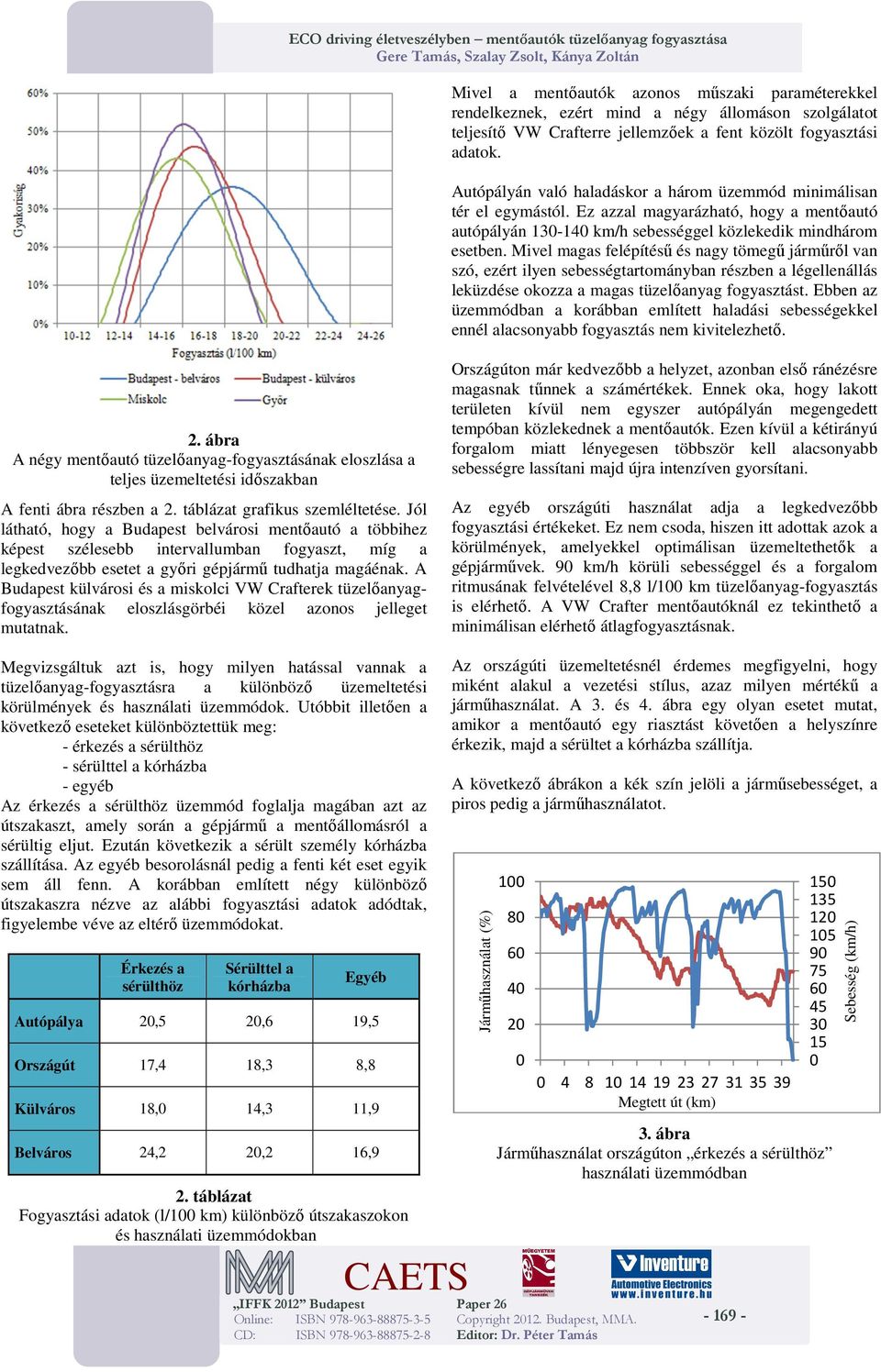 Ez azzal magyarázható, hogy a mentőautó autópályán 13-14 km/h sebességgel közlekedik mindhárom esetben.