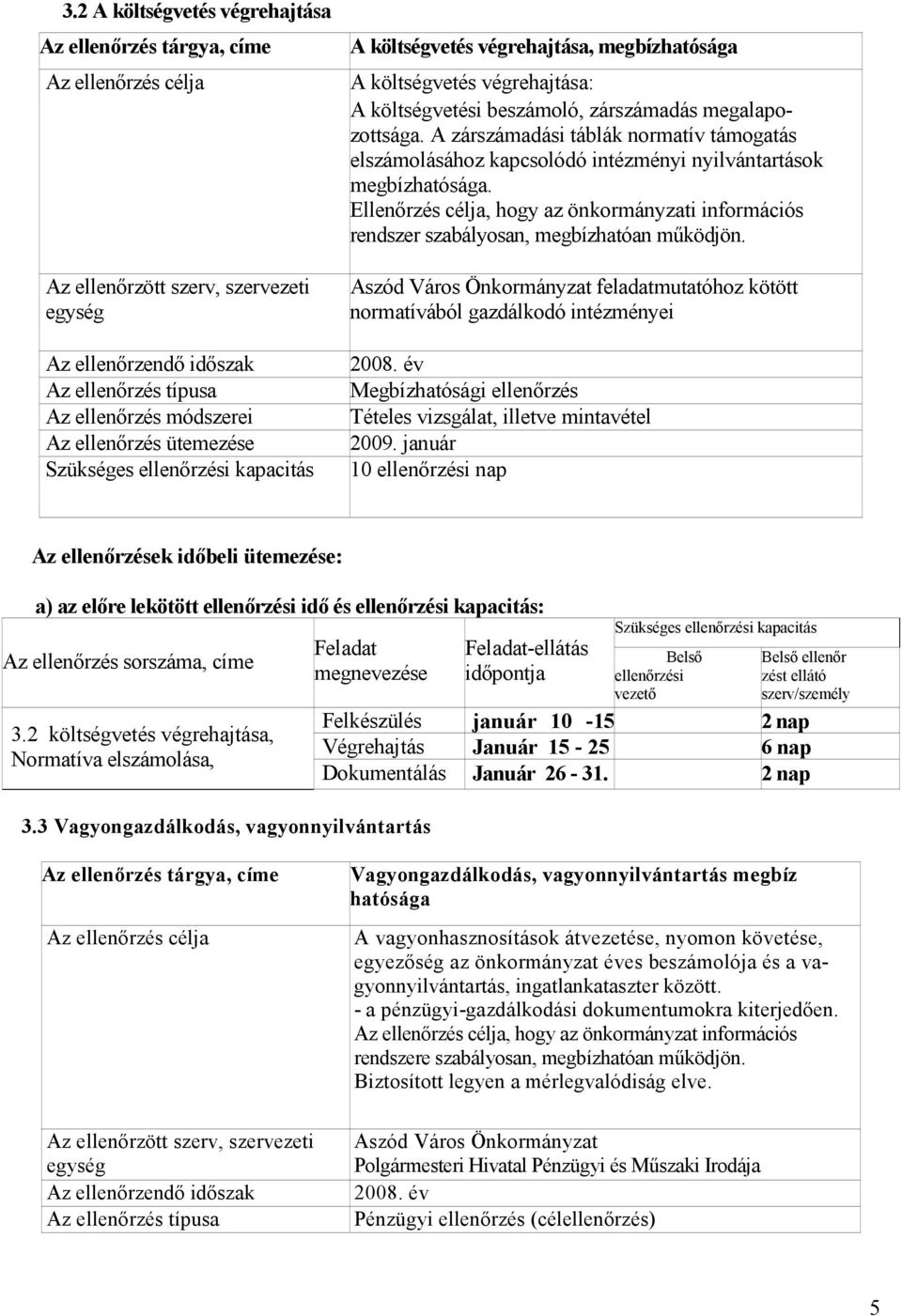 A zárszámadási táblák normatív támogatás elszámolásához kapcsolódó intézményi nyilvántartások megbízhatósága.