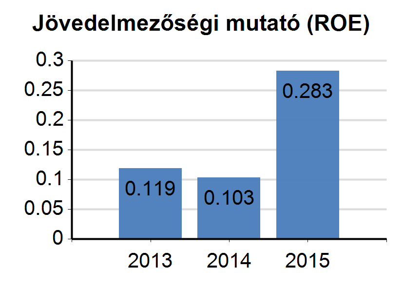 14. Részletes pénzügyi mutatók értékelése Besorolás: Megfelelő Besorolás: Jó Trend: Javul Trend: Javul Besorolás: Elfogadható Besorolás: Megfelelő Trend: Javul Trend: