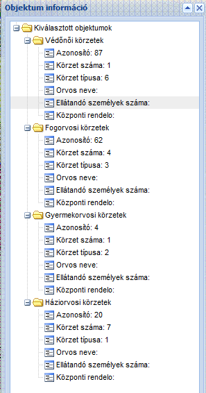 1. Terület rajzolása. 2. Dupla kattintással terület rajzolás vége. 3. Egérmutató alakzat fölé állításával terület kijelzése.