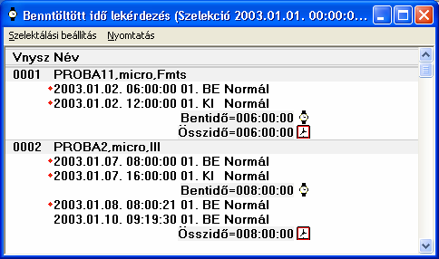 BELÉPTETİ RENDSZERHEZ KAPCSOLÓDÓ LEKÉRDEZÉSEK ÉS EGYÉB FUNKCIÓK: - Képfeldolgozás: a rendszert használó személyek fényképes megjelenítése -