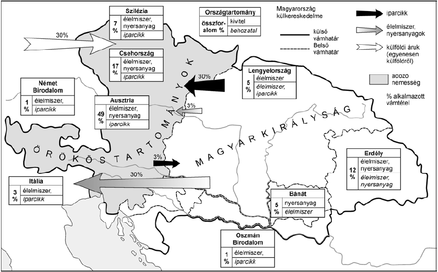 Középszintű szöveges, kifejtendő feladatok (2005 2016) 1. A feladat Mária Terézia vámrendeletéhez kapcsolódik.