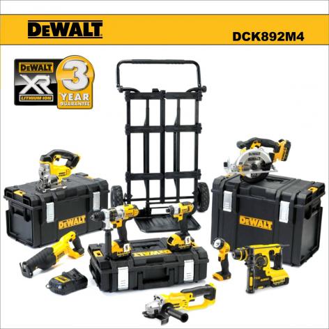 m:h2141 Cömör orút19tel www Szerzámgép zett, akku - Combo 18V 40Ah - 17 réze - DeWalt