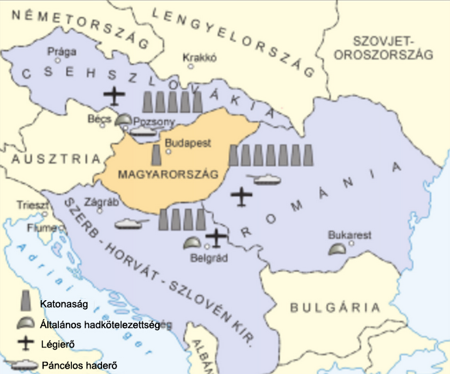 *N16151131M37* 37/54 Figyeld meg a 8. sz. képen levő térképet, és válaszolj a 15. c kérdésre! 8. sz. kép (Forrás: http://tortenelemppt.blogspot.com/2012/09/.) 15. c) A 8. sz. képen levő térkép a békeszerződés katonai rendelkezéseit mutatja be.