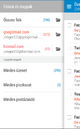 153 E-mail E-mail Levelezés Levelek megtekintése A Levelezés alkalmazásban elolvashatja, elküldheti és rendszerezheti a HTC One készüléken beállított e-mail fiókokban található e-maileket. 1.