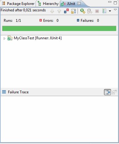 Eclipse unit testing példa 4. lépés: a tesztek implementációja import static org.junit.