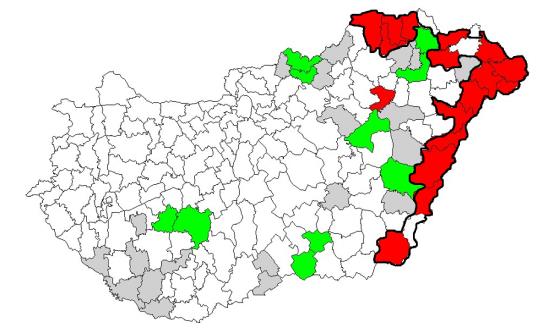 A klaszteranalízis eredményeinek grafikus megjelenítése 1. klaszter 2. klaszter 3.