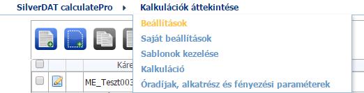 A Beállítások oldal több területre van osztva és ezen belül vannak Általános ügyfél beállítások és Egyedi felhasználói beállítások.