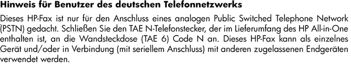 Megjegyzések az Európai Gazdasági Térség felhasználóinak Megjegyzések a németországi telefonhálózatot használók számára A vezetékes faxolásról szóló nyilatkozat, Ausztrália Európai Unióra vonatkozó