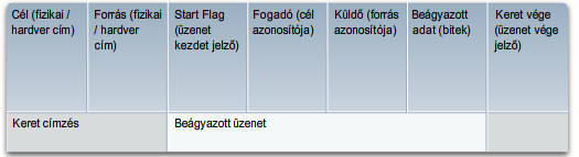 Üzenet formázás A keret formátumát és tartalmát a küldött üzenet típusa és a közlésre használt csatorna határozza meg.