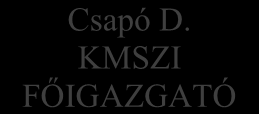 IGAZGATÓ TANÁCS DASZK FŐIGAZGATÓ DASZK ÁLTALÁNOS FŐIG. HELYETTES DASZK GAZDASÁGI IGAZGATÓ Csapó D. KMSZI FŐIGAZGATÓ Móricz Zs. MSZI IGAZGAT Apponyi S. MSZI IGAZGAT Sellyei MSZI IGAZGAT Ujhelyi I.