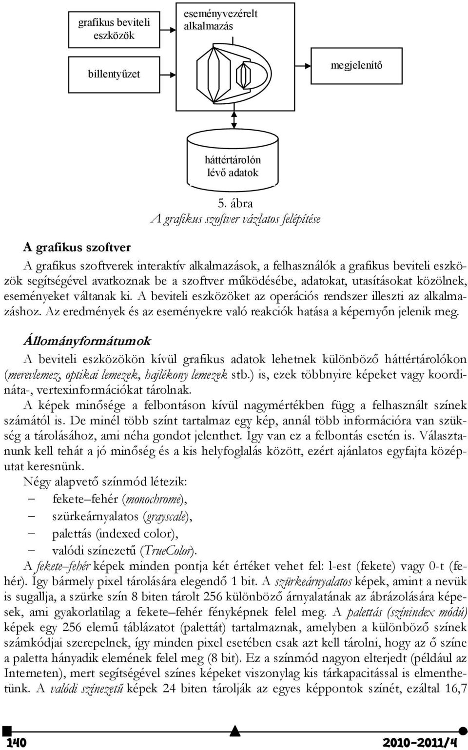 működésébe, adatokat, utasításokat közölnek, eseményeket váltanak ki. A beviteli eszközöket az operációs rendszer illeszti az alkalmazáshoz.