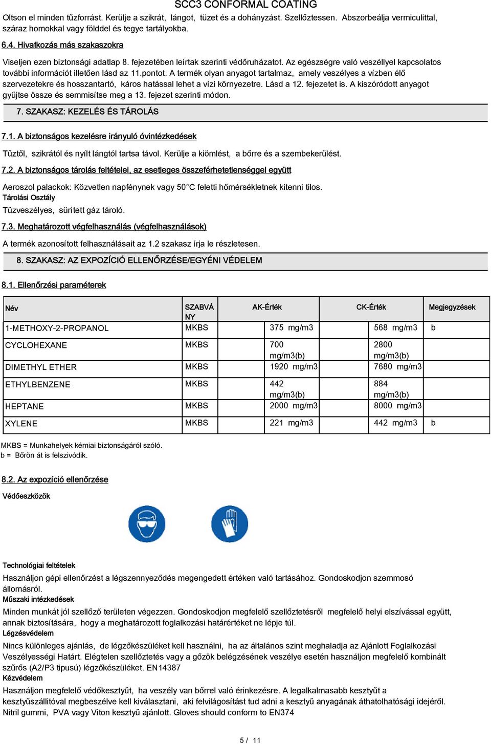 A termék olyan anyagot tartalmaz, amely veszélyes a vízben élő szervezetekre és hosszantartó, káros hatással lehet a vízi környezetre. Lásd a 12. fejezetet is.