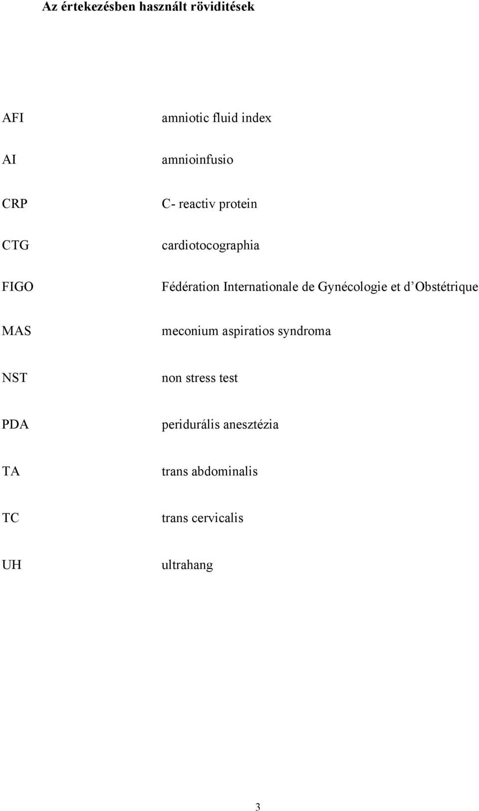 Gynécologie et d Obstétrique MAS meconium aspiratios syndroma NST non stress