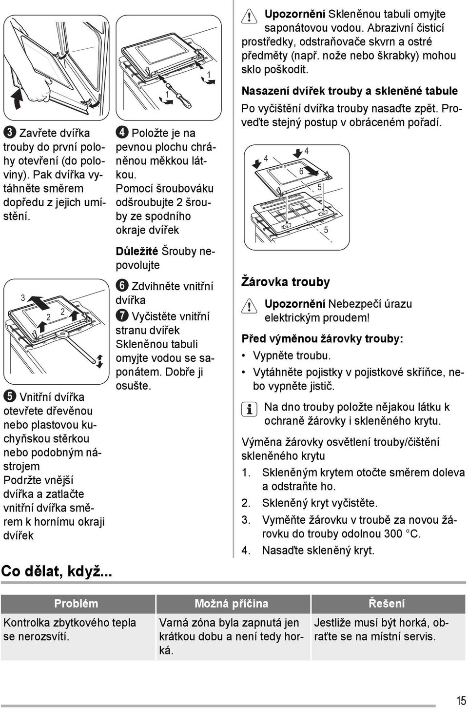 .. 2 1 4 Položte je na pevnou plochu chráněnou měkkou látkou.