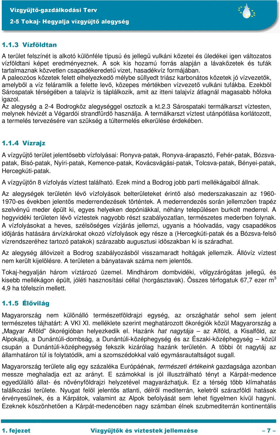 A paleozóos kızetek felett elhelyezkedı mélybe süllyedt triász karbonátos kızetek jó vízvezetık, amelybıl a víz feláramlik a felette levı, közepes mértékben vízvezetı vulkáni tufákba.