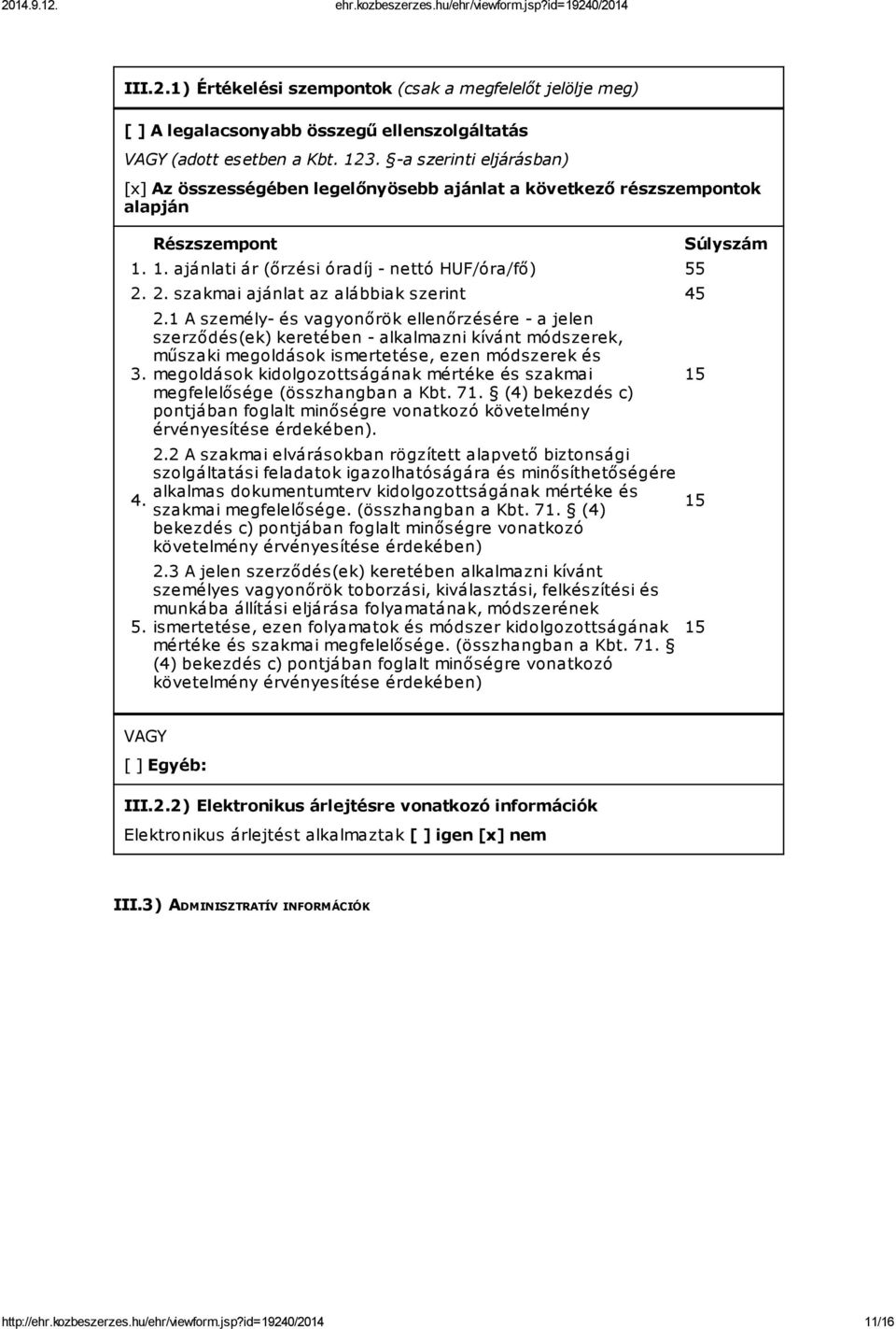 2. szakmai ajánlat az alábbiak szerint 45 3. 4. 5. 2.