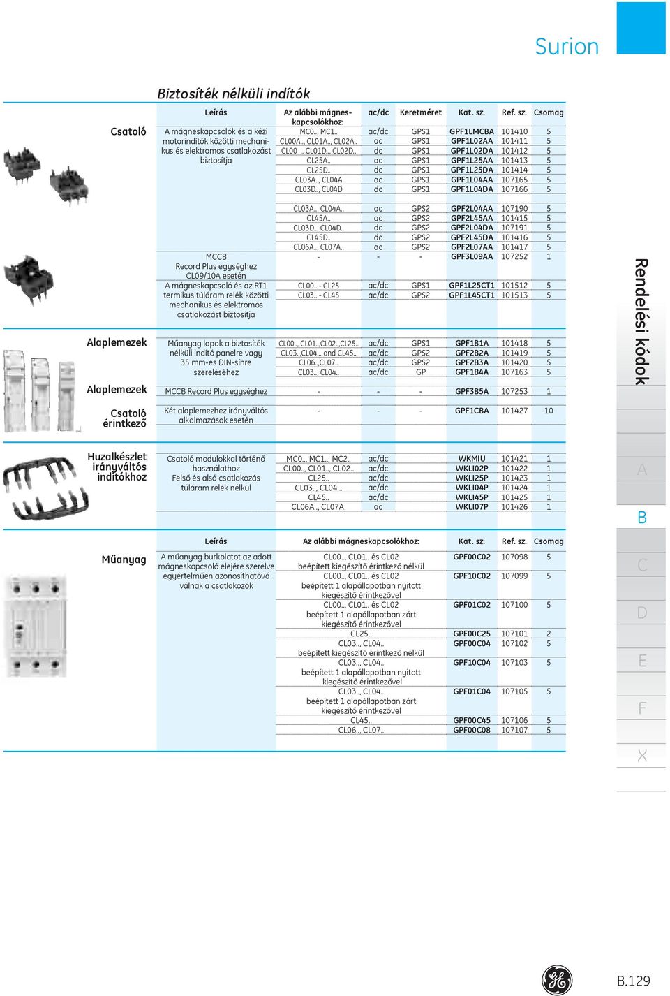 ac dc ac dc ac dc GPS GPS GPS GPS GPS GPS GPS GPLM GPL02 GPL02 GPL GPL GPL0 GPL0 00 0 02 0 0 07 07 laplemezek laplemezek M Record Plus egységhez L09/0 esetén mágneskapcsoló és az RT termikus túl