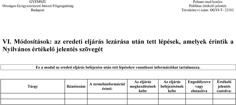 vonatkozó információkat tartalmazza.