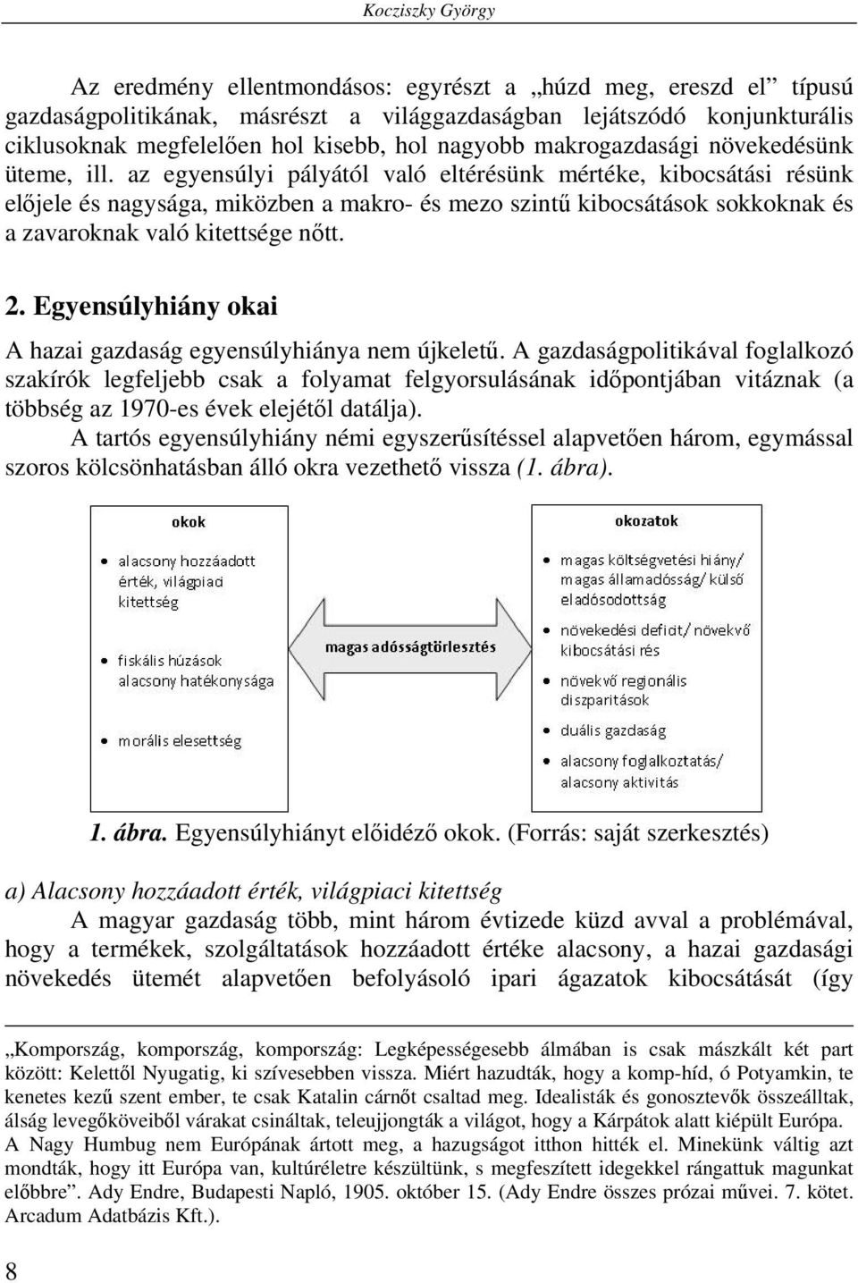 az egyensúlyi pályától való eltérésünk mértéke, kibocsátási résünk előjele és nagysága, miközben a makro- és mezo szintű kibocsátások sokkoknak és a zavaroknak való kitettsége nőtt. 2.