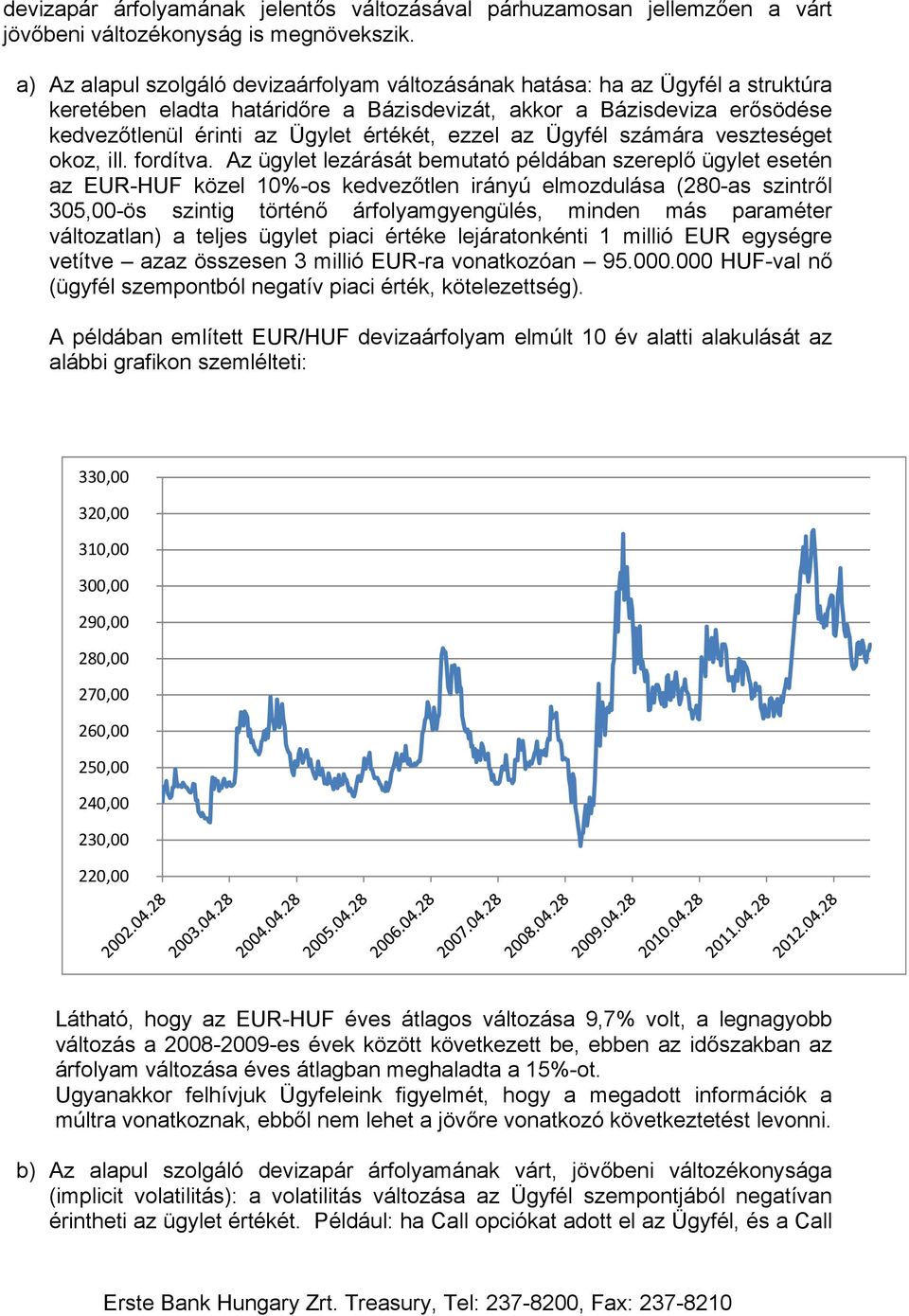 ezzel az Ügyfél számára veszteséget okoz, ill. fordítva.